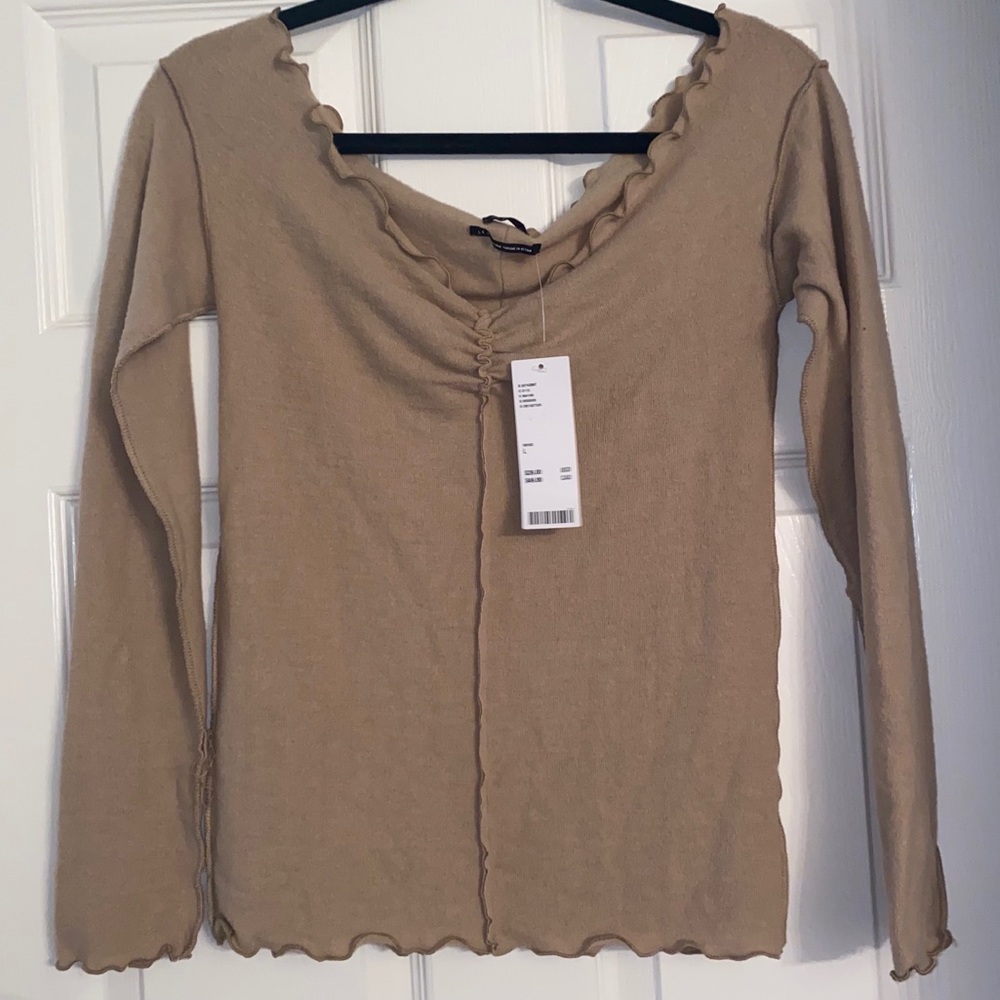 Tan long sleeve Out From Under top